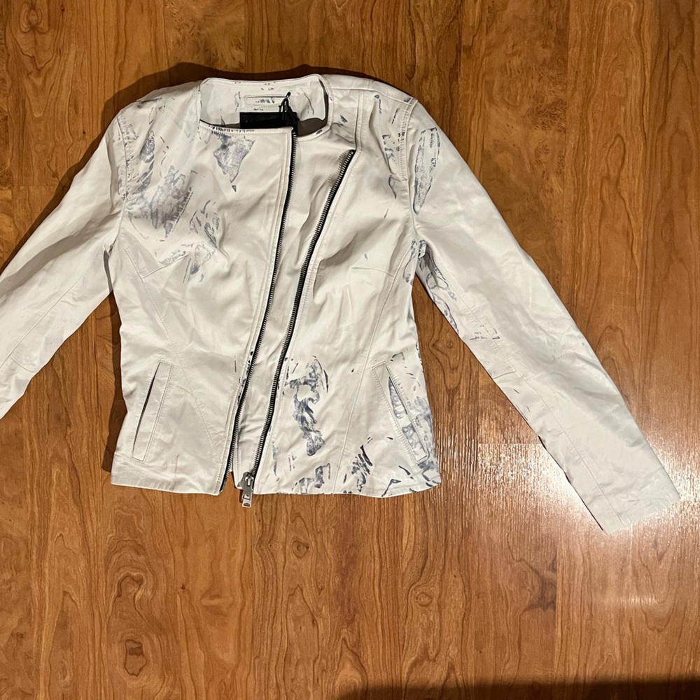 NWT All Saints Real Lamb Leather Jacket